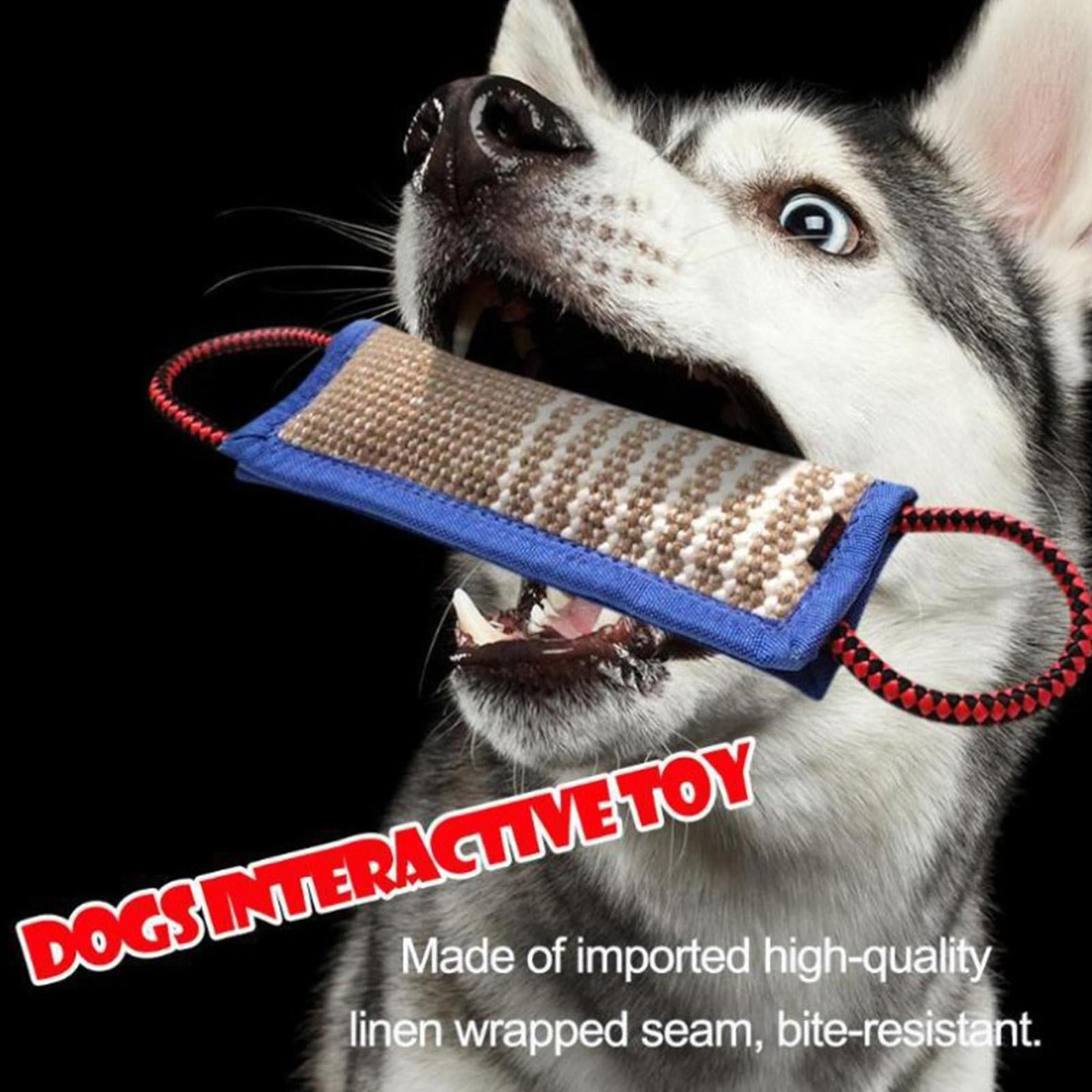 Bvdfgk Durable Dog Tug Toy Pet Chew Toys Interactive Play Biting-Resistant W/ 2 Handles