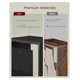 thumbnail image 5 of TYUIOP Custos Collection - Bookshelf, 3-Tier Bookcase, Book Shelf, Open Storage Shelf, 9.4 x 11.8 x 37.3 Inches, for Living Room, Home Office, Dining Room, Ebony Black, 5 of 5