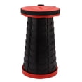 thumbnail image 2 of Taburete telescópico resistente de plástico ABS PP, gran capacidad de carga, portátil, estable, plegable, para pesca, camping, viajes, color rojo., 2 of 14