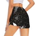 thumbnail image 4 of Picia Spiderweb Bats And A Spider Pattern Women's 2 in 1 Athletic Running Shorts High Waisted Workout Casual Gym Sweat Shorts with Comfy Liner Zipper Pockets-XX-Large, 4 of 9