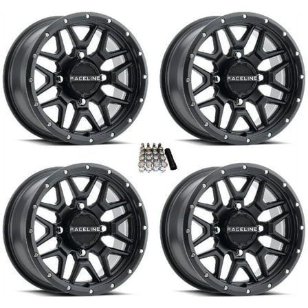 Raceline Krank UTV Wheels/Rims Black 14" Honda Pioneer