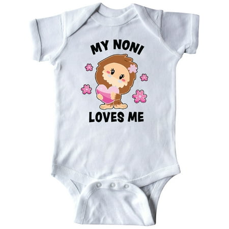 

Inktastic My Noni Loves Me with Bigfoot Gift Baby Girl Bodysuit