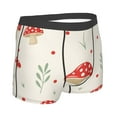 thumbnail image 3 of Disketp Flat Mushrooms Men'S Boxer Briefs,Soft And Breathable Cotton Underwear With Comfortflex Waistband, 3 of 8