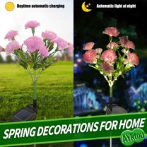 AYktou Garden Solar Lights-69cm/27.15" Peony Flower Lights,Colorful Flower Lights with Solar Panel & Auto On/Off Bright Up to 8 Hrs,Waterproof Walkway Lights for Yard Garden Lawn Pathway Decoration