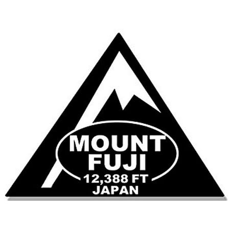 TRIANGLE Shaped MOUNT FUJI Sticker Decal (rv climb hike japan mt) 3 x 4 (Best Time To Climb Mt Fuji)