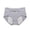 Dark Gray, variant on Krdevn Women Solid Mid Rise Bikini Underwear Extended Side 4 Layer Absorbent Leak Proof Cotton Breathable Reusable Menstrual Daily Panties Multi Pack Size:L
