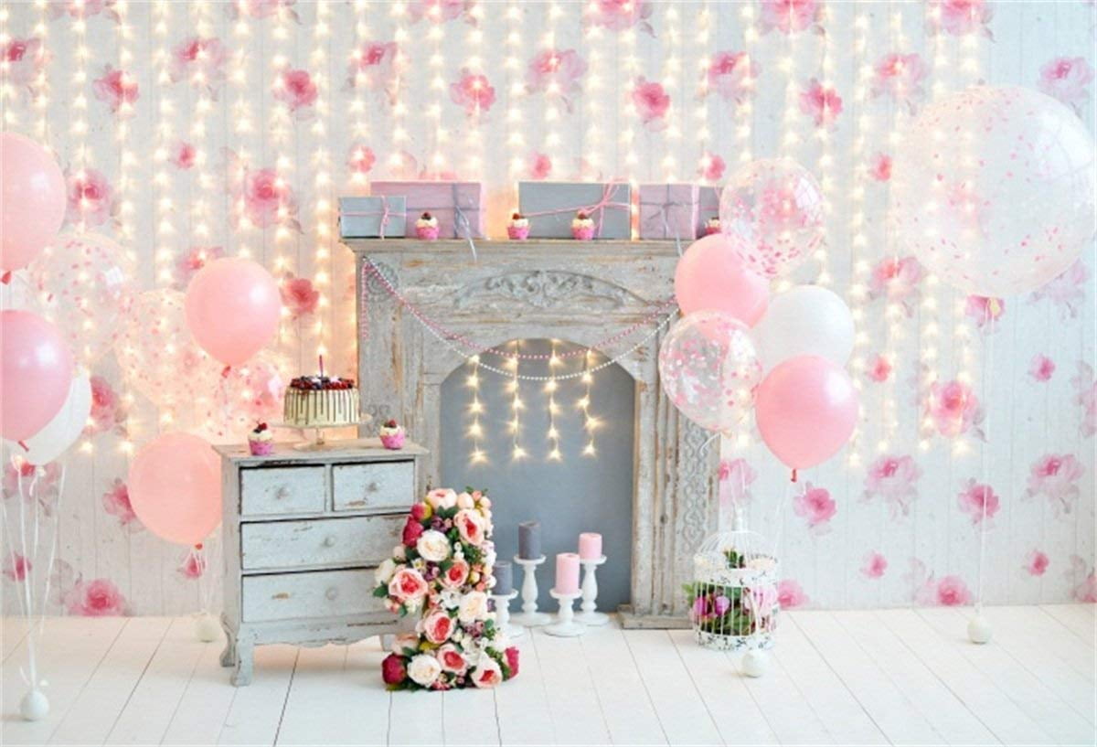 Details about   Baocicco Baby Girl 1st Birthday Decorations Interior Backdrop 7x5ft Photography 