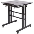 thumbnail image 5 of SogesPower 45.3"Max 2 Panels Mobile Adjustable Stand Desk,Black, 5 of 8