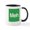 White/Black Inside, variant on CafePress - Meh Element - 11 oz Ceramic Mug - Novelty Coffee Tea Cup