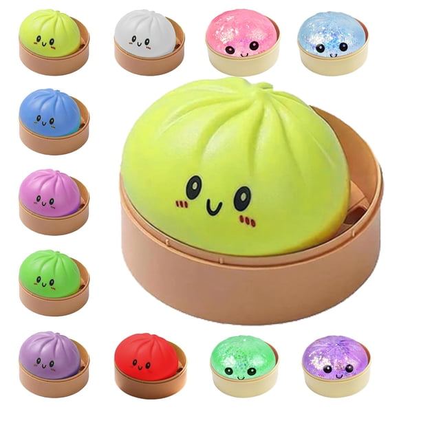 Pelota antiestrés squishy QPGJPD de dumplings, juguete sensorial