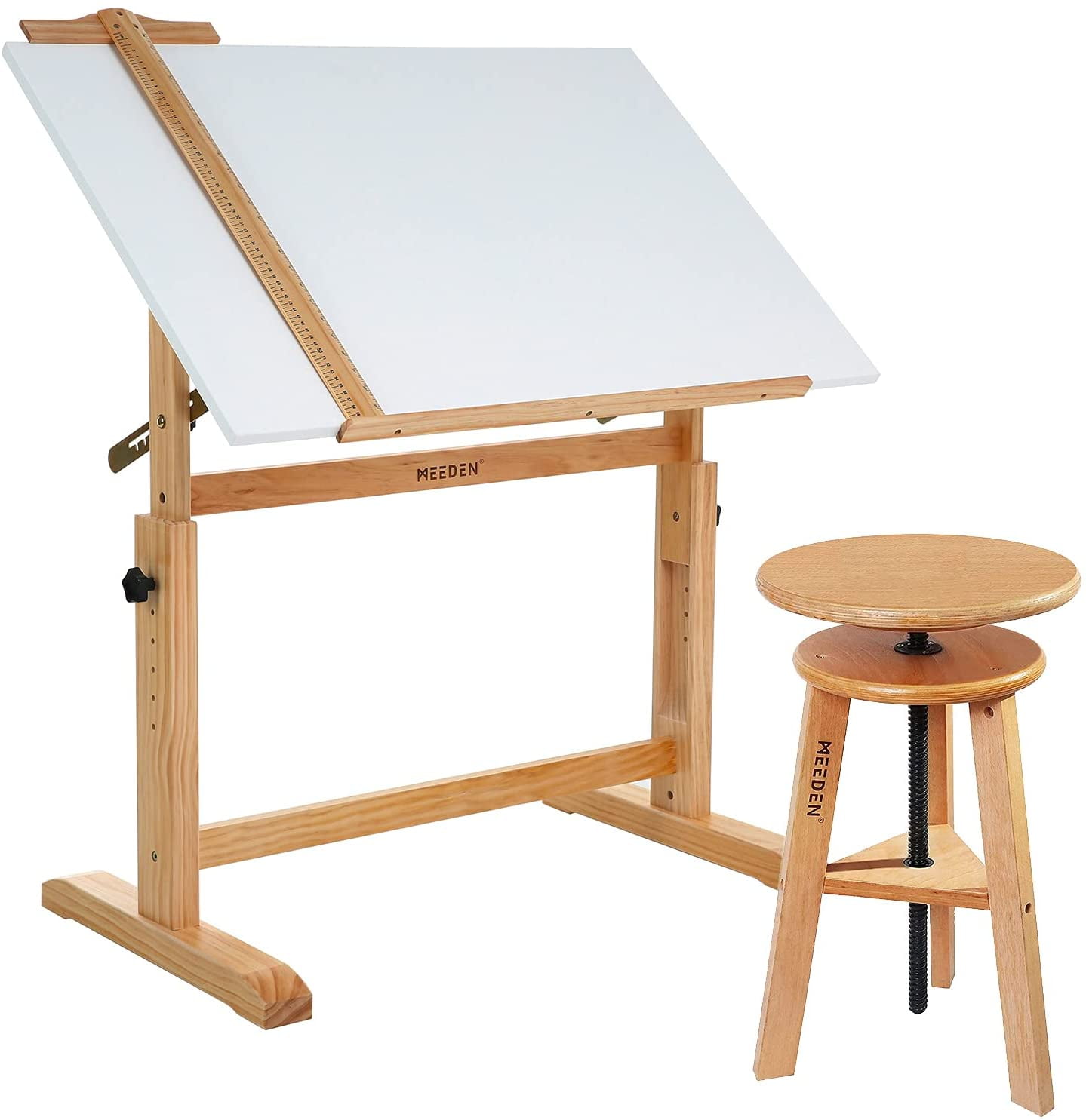 wood drafting desk