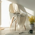 thumbnail image 6 of Decorative Throw Blanket - 50x60in Soft Knit with Delightful Fringe Edges for a Sophisticated and Cozy Touch to Your, 6 of 10