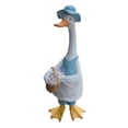 thumbnail image 3 of Goose Outdoor Lawn and Garden Statue, Goose Decor for Garden Sculptures 12" for Patio, Balcony, or Front Porch Decor, 3 of 6