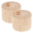 thumbnail image 1 of MasteelfCA 2pcs Infant Teeth Containers Baby Memorial Boxes Wooden Teeth Holders Kids Accessory, 1 of 7