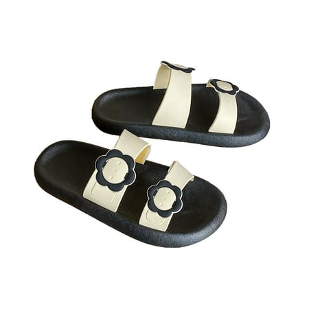 

Beach Sandals Non-slip Shower Bathroom Slippers Soft Summer Slide Sandals