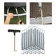 thumbnail image 4 of 20x Resortes de trampolín Accesorios de trampolín para exteriores sólidos con herramienta de resorte 16cm, 4 of 8