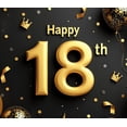 thumbnail image 4 of LUUFILx Happy 18th Birthday Balloon Banner Backdrop Decorations for Birthday Party Celebration Background Decors Photography Props Party Supplies, 4 of 8