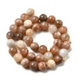thumbnail image 3 of Round Natural Multi-Moonstone Beads Strands Moonstone Sunstone Beads 10mm Hole: 1mm 38pcs/strand 15.4 inch, 3 of 5