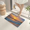 thumbnail image 4 of FCXZI Sunset Ocean Beach Diatom Mud Mats Non-Slip Fast Absorption 24x16in, 4 of 5