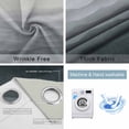 thumbnail image 4 of Grey Coastal Wave Blackout Curtains for Bedroom/Living Room, Thermal Insulated Kitchen Curtains, Summer Ocean Nautical Beach Ombre Grommet Darkening Window Treatment Drapes 27.5"x39"x2, 4 of 8