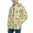 thumbnail image 2 of Picia Kiwi Ice Cream for Boys Fashion Full-zip Hoodies & Sweatshirts with Kangaroo Pocket,Zip-up Hooded Sweatshirt for Kid, Moisture Wicking & Breathable-Medium, 2 of 6