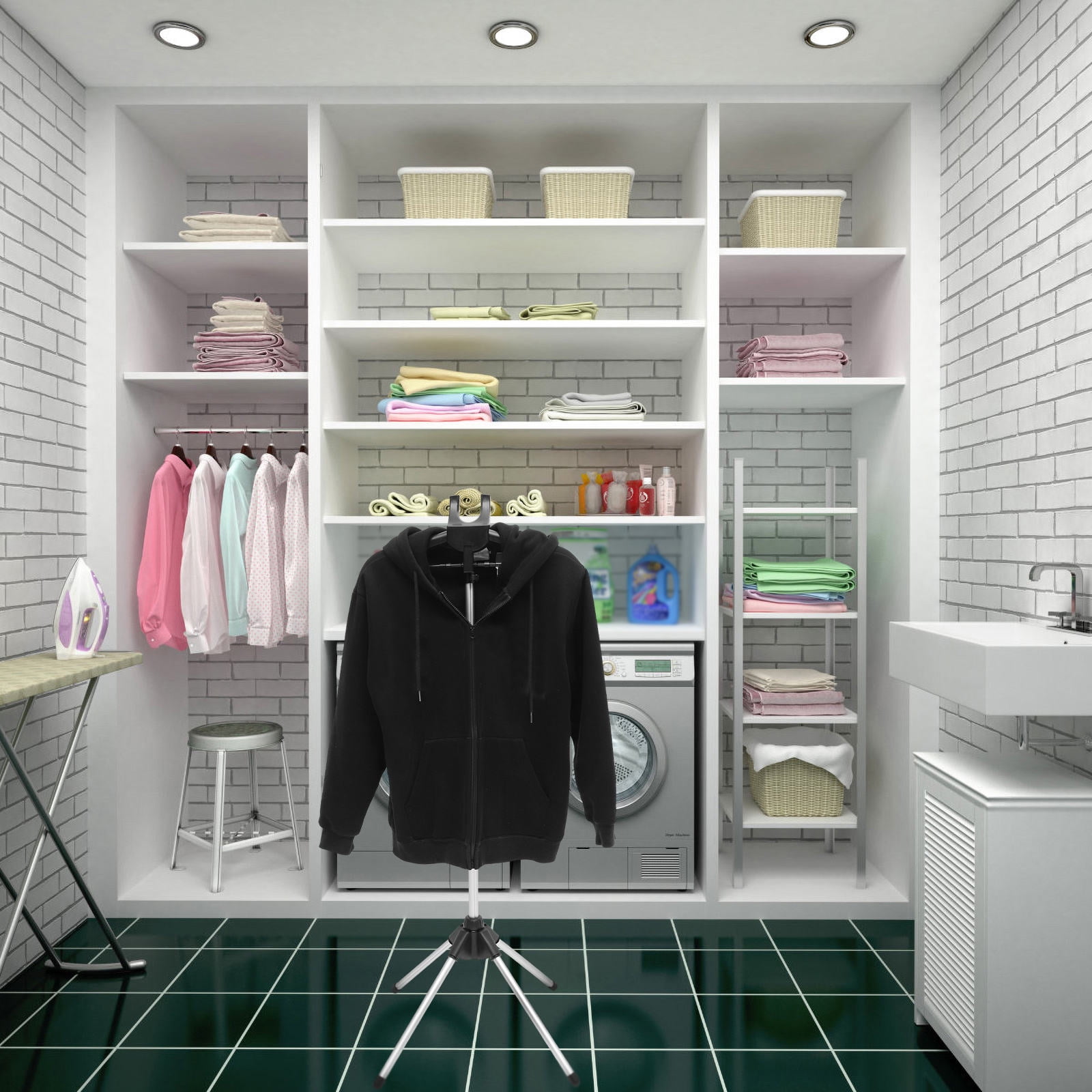 SWETRACE Foldable Clothes Steaming Rack 1 Set Portable Design for Home Use Daily Garment Care