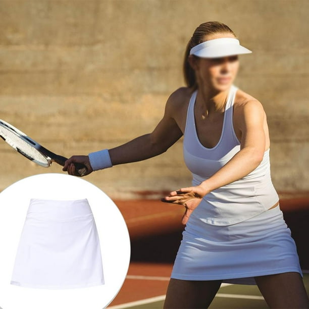 de tenis para mujer Faldas cortas atleticas de gran tamano ropa para deportiva ligera con pantalones cortos para entrenamiento deportivo Golf Yoga Blanco XS Yinane Faldas de tenis Walmart en linea