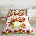 thumbnail image 2 of Manfei Cute Cartoon Frog Full Size Comforter Sets,Rustic Fungus Mushroom Bedding Comforter Set,Brown Maples Red Berry Bedding Sets For Kids,Ultra Soft Home Decor,3 Pieces, 2 of 8