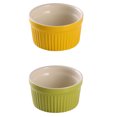 thumbnail image 3 of 2Pcs Ceramics Baking Bowl Round Shape Kitchen Bowl Dessert Serving Bowl, 3 of 8