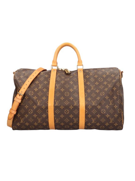 Pre-Owned Louis Vuitton Keepall 50 Bandoulière Monogram Boston Bag, Handbag, Canvas, M41414,...
