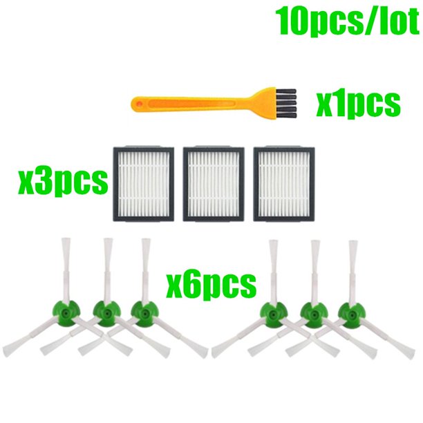 Filtro Hepa + cepillo lateral + rollo de cepillo + bolsas de polvo de repuesto para iRobot Roomba i7 E5 E6 I Series Robot aspirador repuestos Tan Jianjun unisex