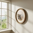 thumbnail image 5 of 11x14 Decorative Oval Picture Frame, Rubbed Champagne Gold Border and Inner Beads Trim, Matted to 8x10, Glass Front, 5 of 5