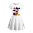 thumbnail image 5 of MINISO Disney Dessin Animé Mickey Jupe Robe Fille Été Manches Courtes Style Bébé Fille Robe Princesse Courte, 5 of 5
