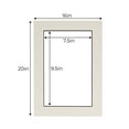 thumbnail image 3 of White Acid Free 16x20 Picture Frame Mat with Black Core Bevel Cut for 8x10 Pictures - Fits 16x20, 3 of 3