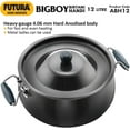 thumbnail image 4 of Hawkins Futura 12 Litres Stockpot, Hard Anodized Aluminum, Polished Black Finish, 4 of 7