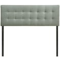 thumbnail image 3 of Modway Emily Tufted Button Linen Fabric Upholstered King Headboard in gray, 3 of 4