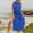 Blue, variant on HOMBOM Bathing Suit Cover Up for Women Swimwear Coverups Vacation Womens Summer Dresses Sheer