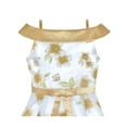 thumbnail image 4 of Flower Girls Dress Off Shoulder Champagne Flower Pageant 7 Years, 4 of 6