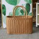thumbnail image 5 of Basket Woven Wicker Baskets Picnic Handle Storage Rattan Market Flower Handles Straw Fruit Gift Shop, 5 of 5