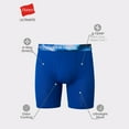 thumbnail image 2 of Hanes Boxer Brief 4-Pack Long Leg Sport Men's X-Temp Air Tagless FreshIQ Mesh, 2 of 8