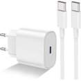 thumbnail image 1 of ZHAOCHENG Cargador para iPhone 15, [certificado MFi] Cargador rápido USB C de 20 W y cable USB C de 3 m, adaptador de corriente de pared para iPhone 15/15 Plus/15 Pro/15 Pro Max, iPad Pro, Galaxy S23/, 1 of 5