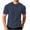Polka Dot Navy, variant on DAFPZW Men's Short Sleeve Waffleknit Shirts, Casual Textured Crew Neck Summer T-Shirts Lightweight Polka Dots Pullover Tees