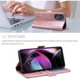 thumbnail image 4 of Flip Case for Moto G 5G 2022,Flip Fold Leather Wallet Case with RFID Blocking Credit Card Slot and Kickstand Magnetic Closure Protective Cover for Motorola Moto G 5G 2022 (Pink), 4 of 17
