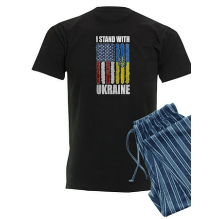 

CafePress - Ukrainian Lover I Stand With Ukraine Pajamas - Men s Dark Pajamas