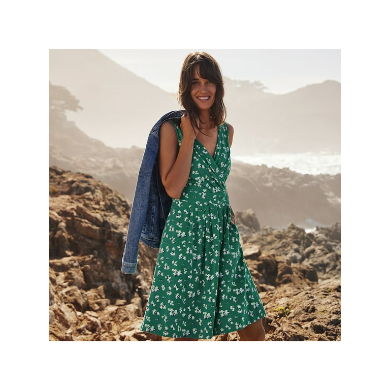 Lands End Women s Fit and Flare Dress Walmart