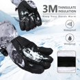 thumbnail image 3 of Guantes de esquí Odtmger impermeables, cálidos y transpirables, unisex, 3 of 5