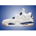 thumbnail image 2 of Ni - ke Ni - ke SB x Air Jordan 4 Retro White Navy Gum DR5415-100 Mens Size 9 DS, 2 of 5