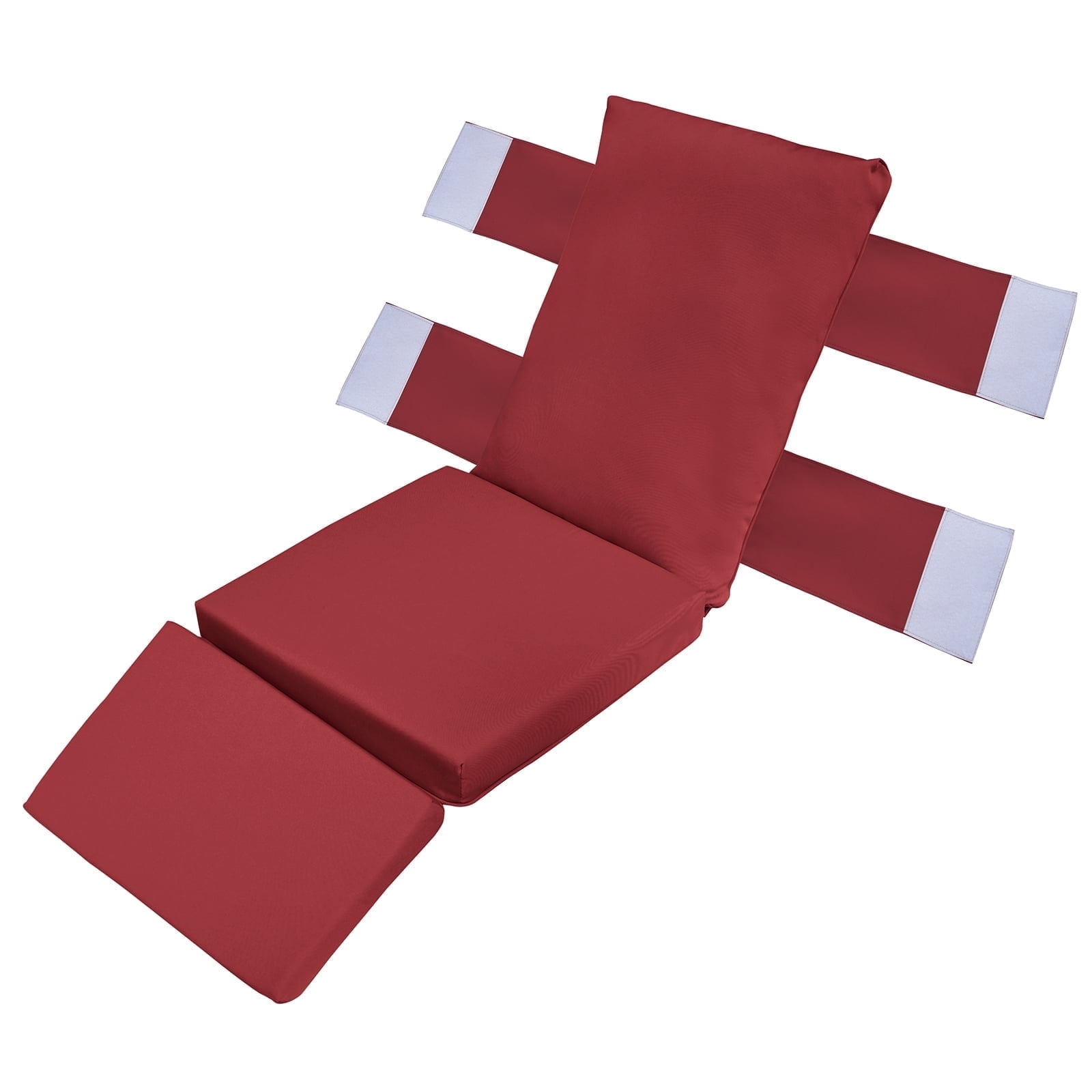 JP Outdoor Recliner Cushion Replacement for Indoor or Outdoor Lounge Chair, Red
