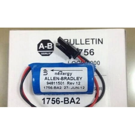 Allen Bradley Guardmaster - 2PCS 1200mAh Replace PLC Battery for Allen Bradley 1756-BA2 BR2/3A-AB 1745-B1 3.0V