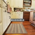 thumbnail image 4 of Runner Rug With Rug Pad Trailside Beige Washable Braided Indoor and Outdoor Rug 22" x 72" Runner Hallways, Corridor and Entryways Runner Rug, 4 of 8